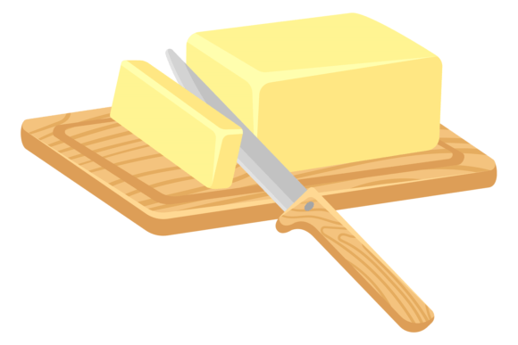 Cutting Butter on Wooden Board Color Ico: A Fresh Take on Friendly Branding