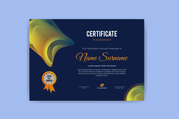 Elevate Recognition with a Premium Blue Certificate Template