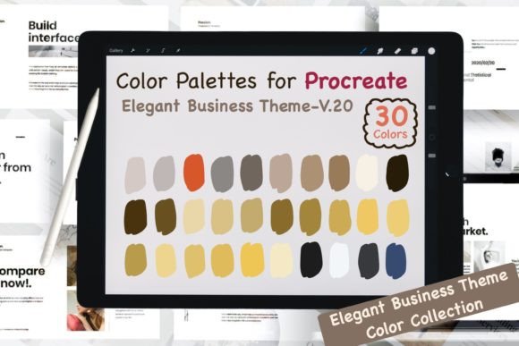 Elevate Your Brand: The Procreate Color Palettes-Elegant Biz V20 Guide