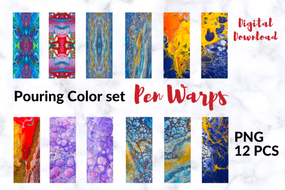 Elevate Your Craft with Pouring Color Pattern Pen Wraps