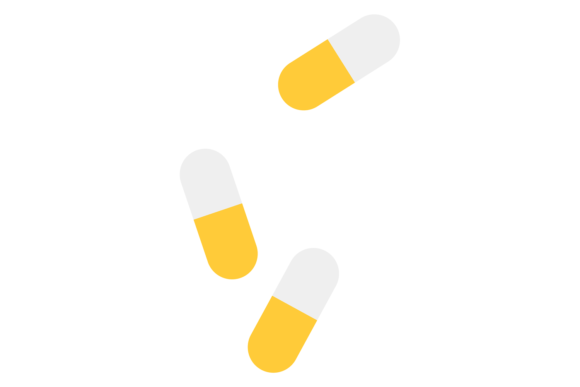 Falling Pills Color Icon: Medical Drug T Explained
