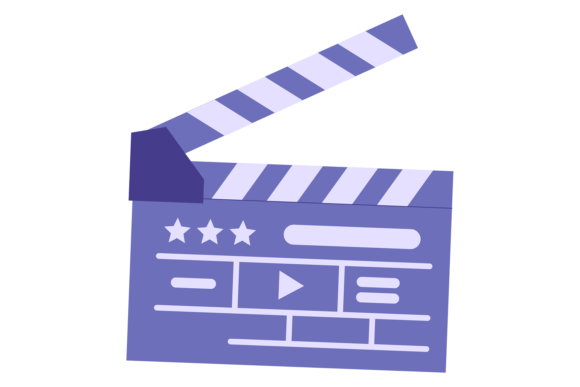 Film Clapper Color Icon: A Cinematic Design Essential