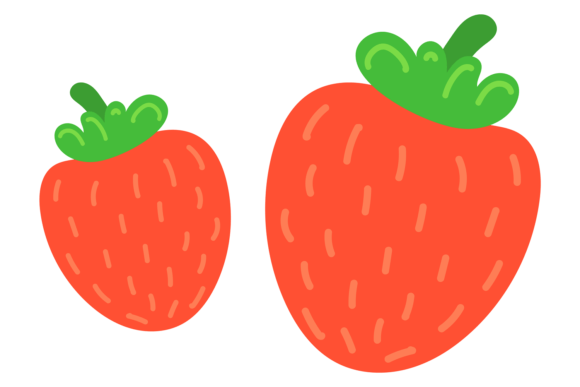 Strawberries Color Icon: The Red Juicy Berry for Your Design Toolkit