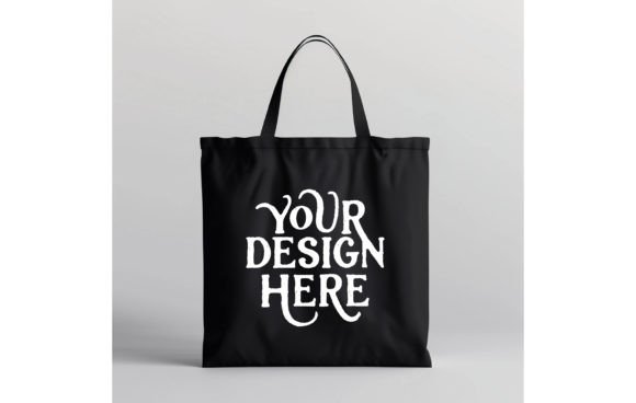 Tote Bag, color Black Mockup 16: Your Instant Design Showcase