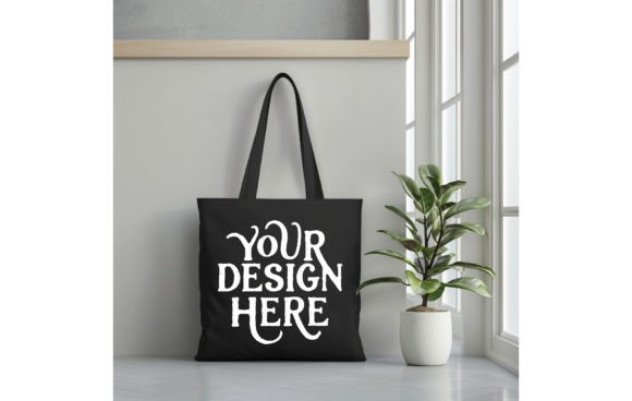 Tote Bag, Color Black Mockup: A Designer's Essential Asset
