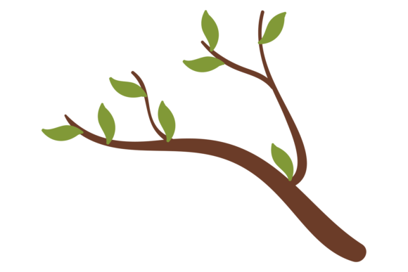 Tree Branch: Nature Color Symbol. Spring