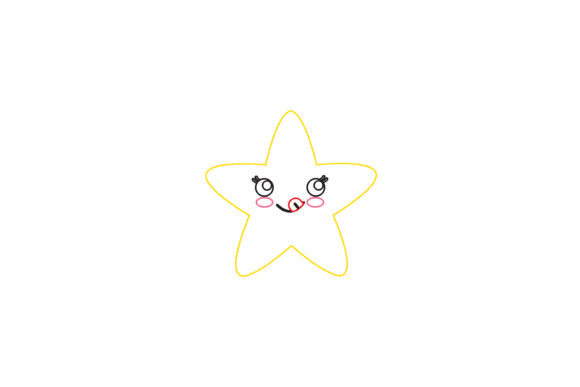 Unlock Playful Design: Sky Star Kawaii Cute Color Line